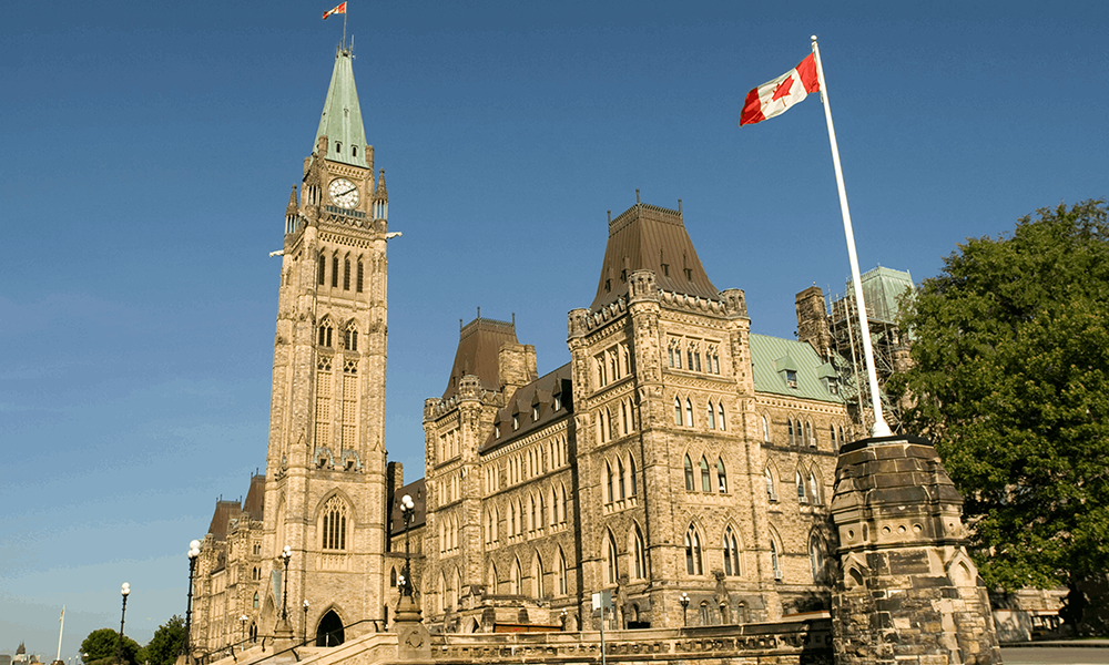 Canadian Parliament Building side view